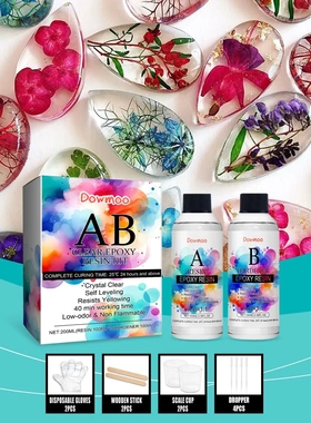 Epoxy Resin Art Kit Handmade Crystal Drip Clear Set