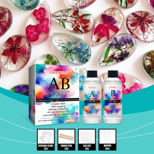 Epoxy Resin Art Kit Handmade Crystal Drip Clear Set