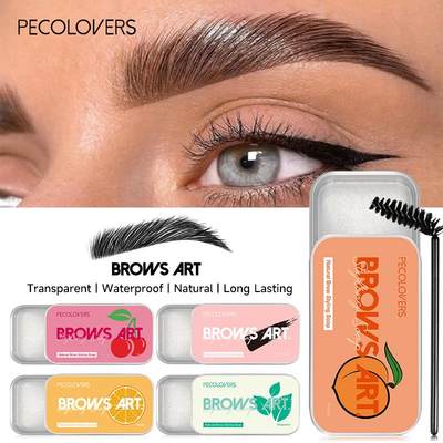 Peach Eyebrow Styling Gel Waterproof Brows Wax Sculpt Soap