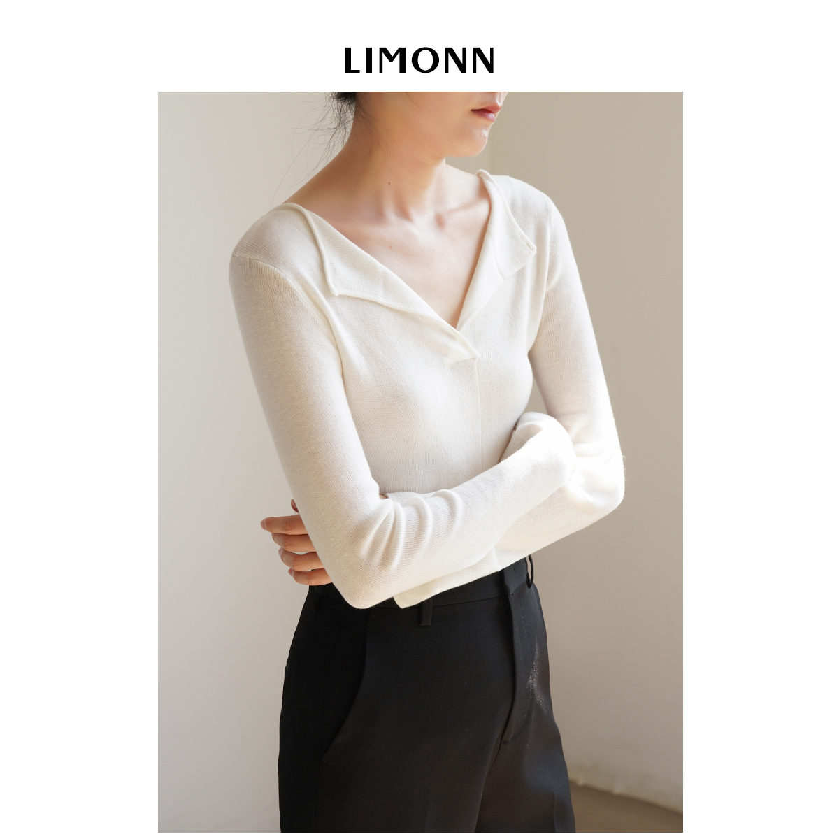 优雅百搭慵懒羊毛针织衫