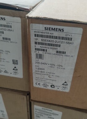 议价6SE6420-2UC21-5BA1 全新西门子变频器MM4