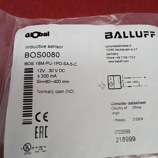 18M 巴鲁夫传感器BOS 1PD 议价 全新原装 正品