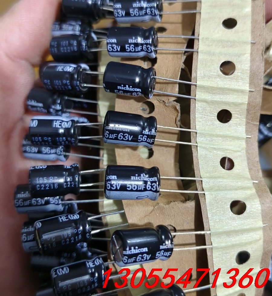 议价进口尼吉康电解电容 63v56uf  8*12mm尺寸  高