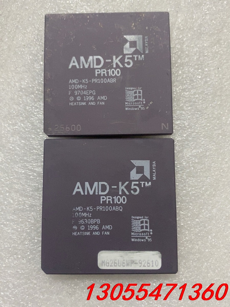 议价AMD-K5-PR100ABR(ABQ)品相一流，一对408