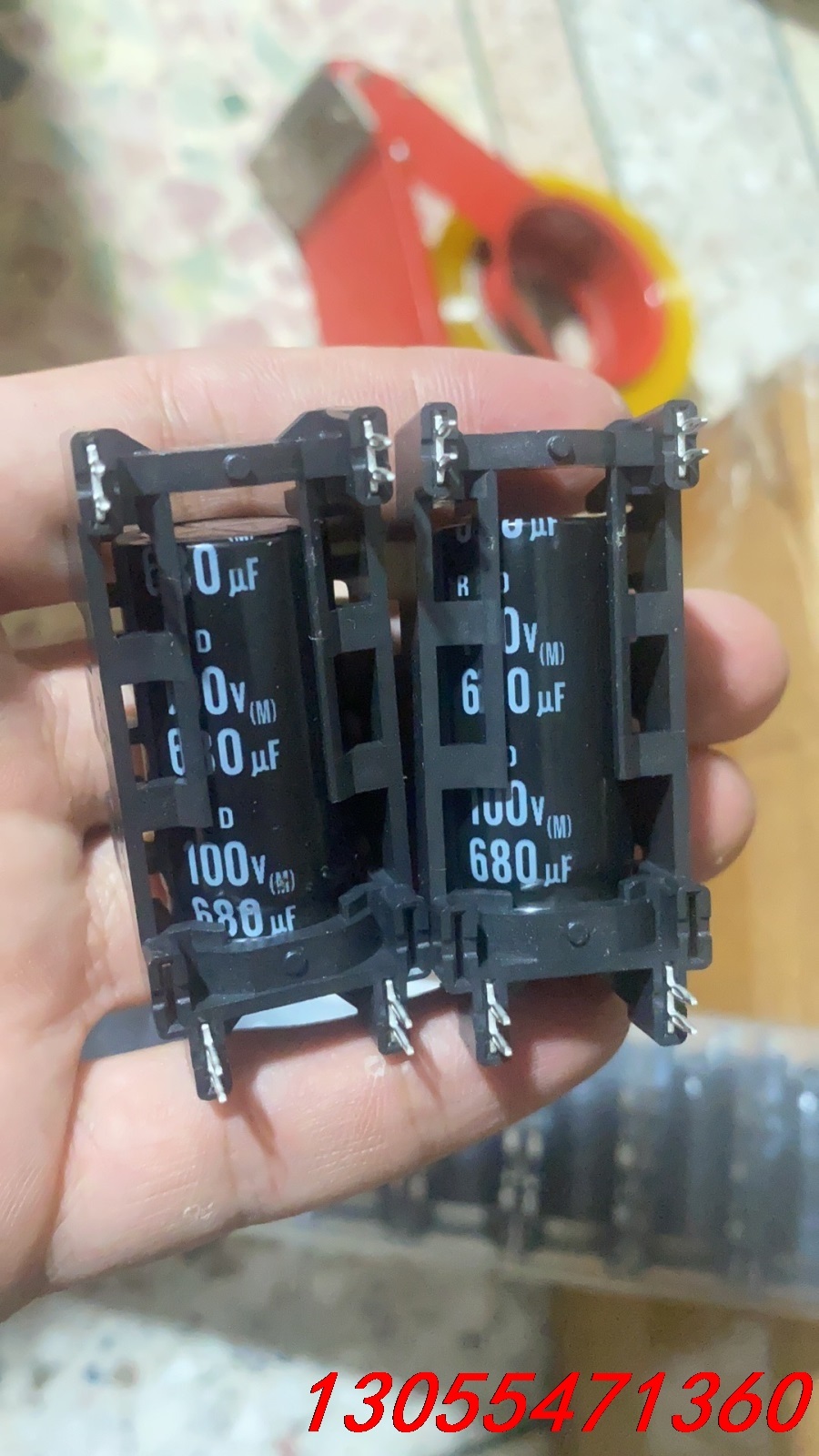 议价100v680uf日本伊娜elna高频车规电容。实物图，原装