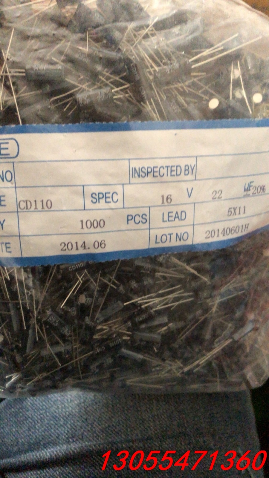 议价55000个电容16v22uf.体积5x11.原包长脚