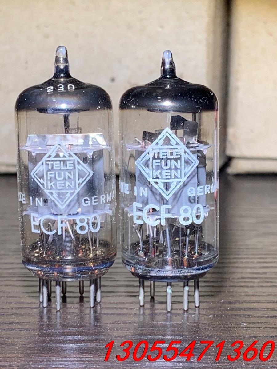 议价德律风根ECF80 一对，原厂肥环棱底，一对400元。