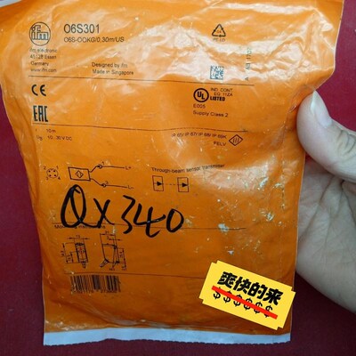 全新原装正品易福门传感器O6S301工程剩余一个议价