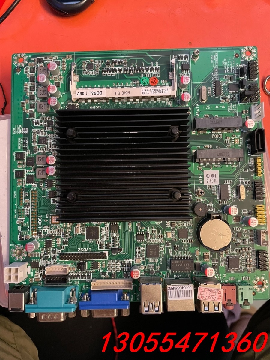 议价拆机N3530 itx主板，itx板型，17×17厘米，in