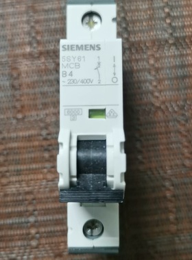 议价西门子5SY61MCB  B4  1P4A小型断路器原装进口
