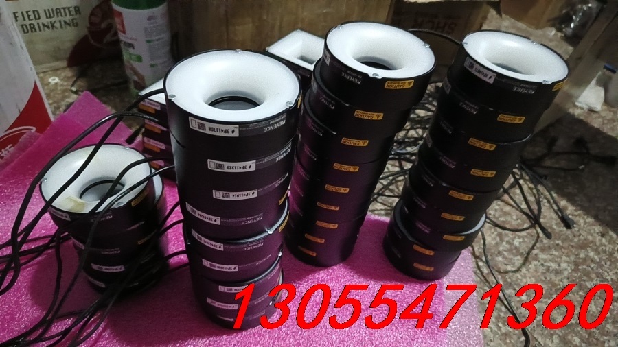 议价拆机KEYENCE基恩士视觉光源CA-DRW8M白光，直经8