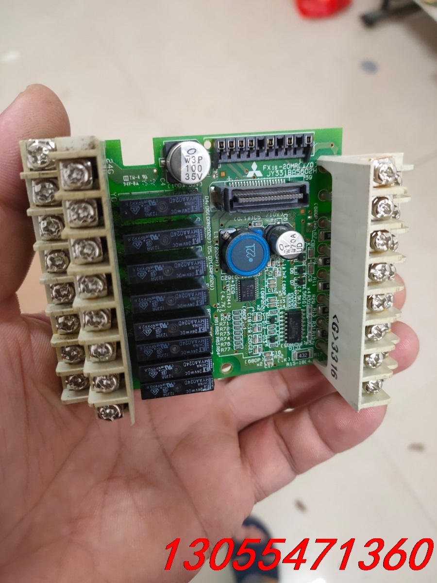 议价拆机三菱fs1s-20mr中板，原装正品，功能完好，成色如图
