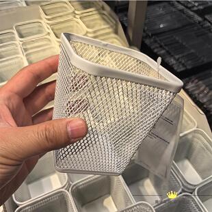 正品IKEA宜家德瑞约恩笔筒金属铁艺网格北欧书房桌面办公收纳文具