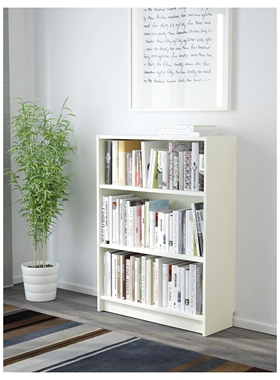 宜家代购BILLY 毕利 书架, 书柜 置物架 白色, 80x28x106 厘米