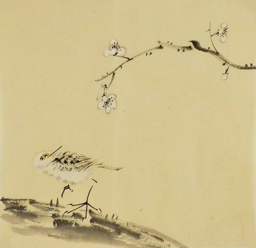 国画手绘花鸟画水墨画装饰画客厅