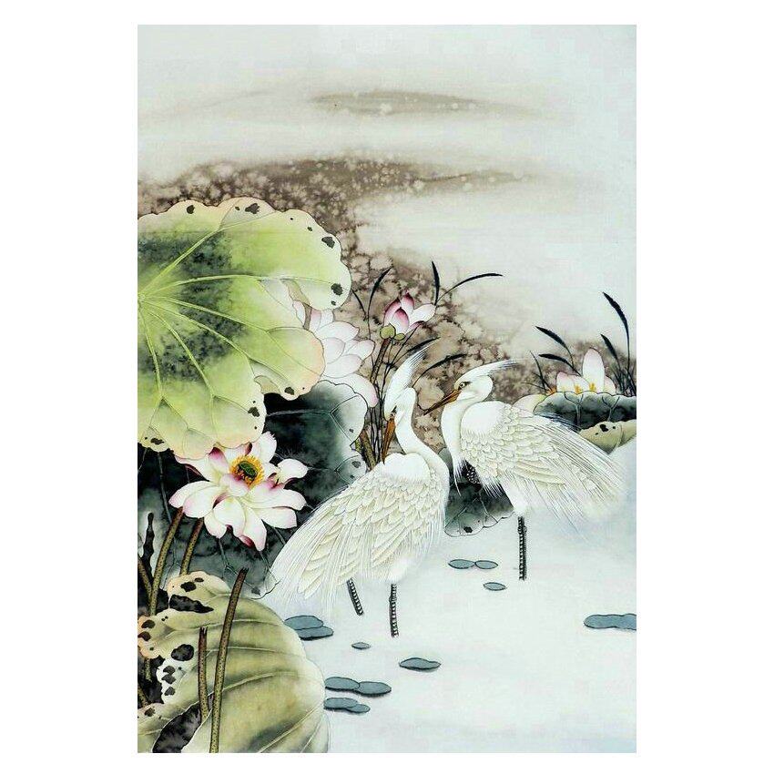 手绘国画工笔画装饰画客厅办公室