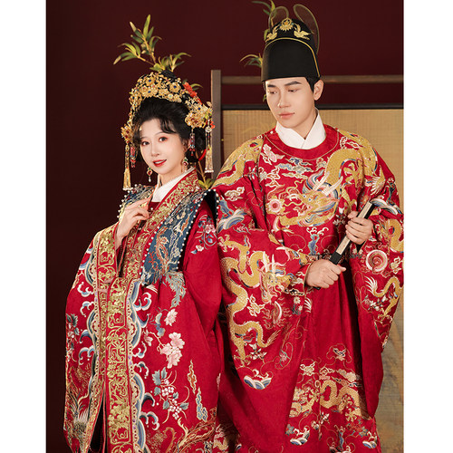 明制婚服重工中式嫁衣