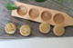花瓣家实木家用烘焙工具南瓜饼模绿豆糕模模四孔花式 糕点烘焙工具