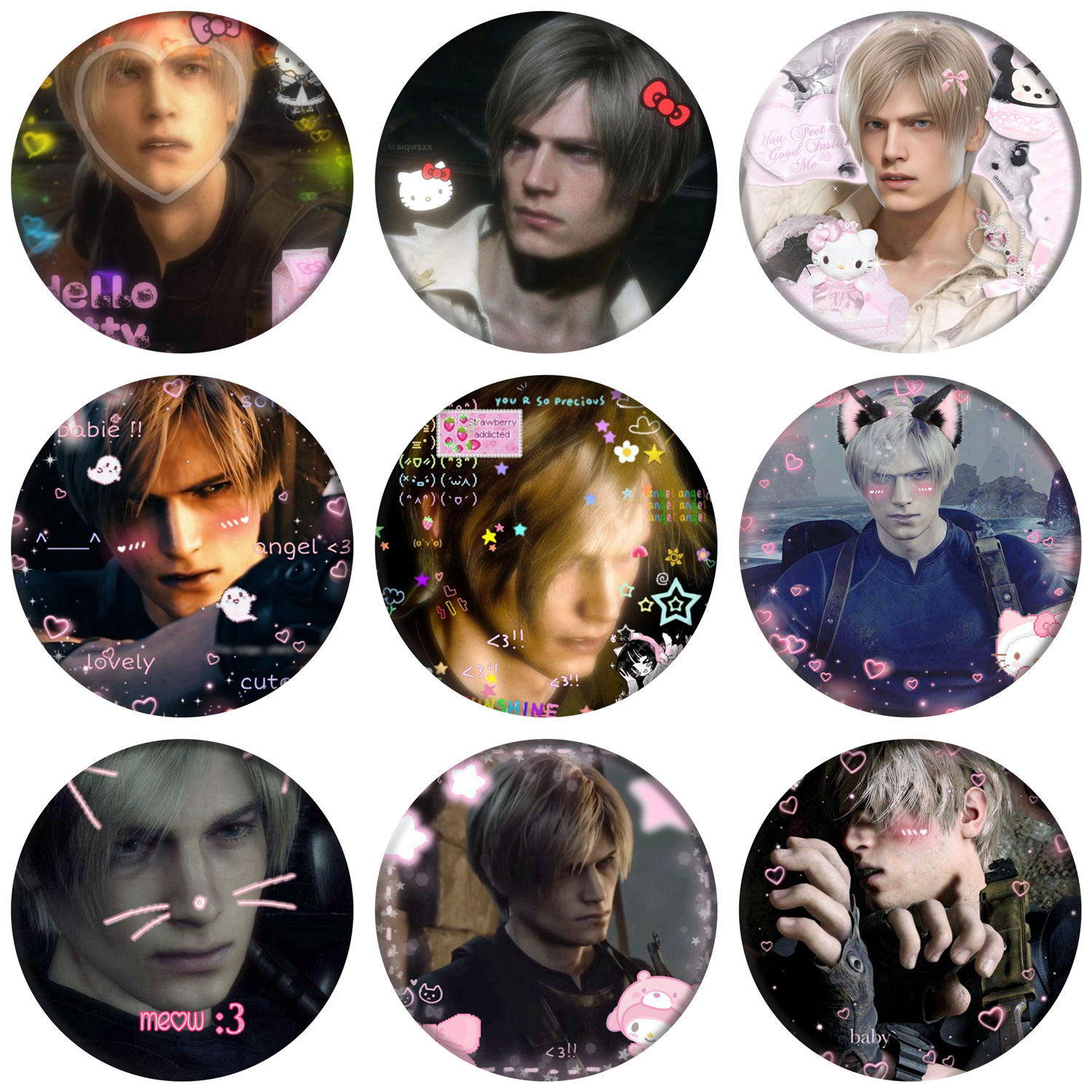 【生化危机】男友力炸裂LEON Kennedy吧唧 生化4游戏周边谷子定制