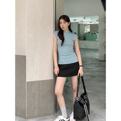 Luu 包臀裙子修身 黑色西装 2026新款 显瘦a字半身裙 短裙女夏季 Halo