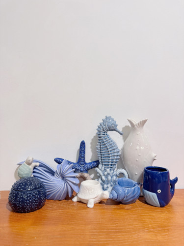 外贸孤品 海洋系列烛台、花瓶、首饰盒、储物、多肉花盆 摆件