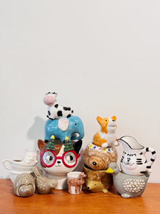 外贸孤品 动物系列花盆、花瓶、多肉花盆、储物桶、笔筒