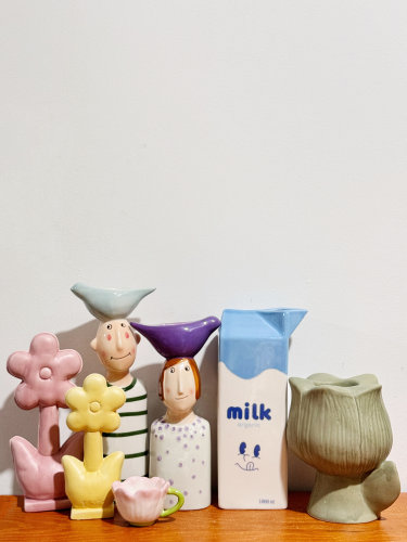 外贸出口 孤品 手工 水培 陶瓷花瓶 花盆 多肉花盆 摆件 烛台