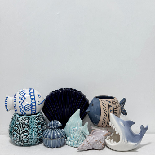 外贸孤品 海洋系列烛台、花瓶、储物、花盆 首饰盒 摆件