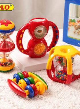Tolo婴儿玩具0-1岁手抓摇铃响铃宝宝抓握训练绕珠3-6-9-12个月1岁