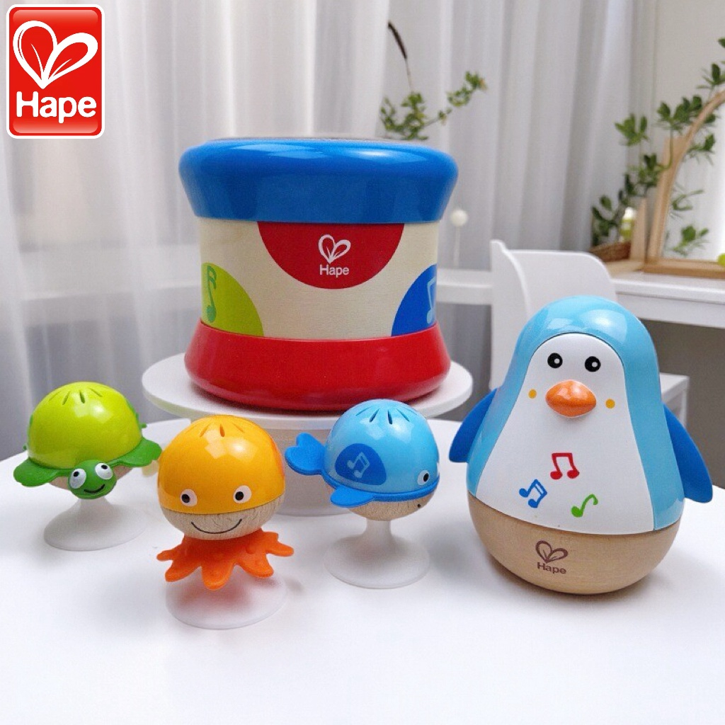 Hape新款吸盘海洋动物摇铃玩具3