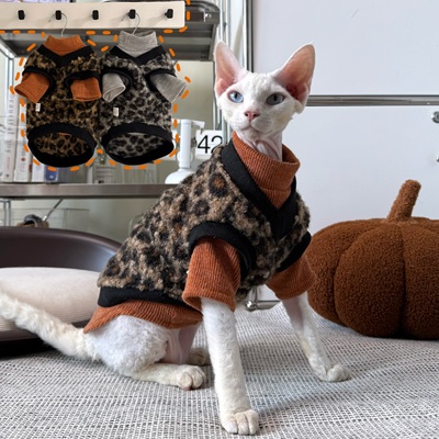 太好看了吧！韩系豹纹毛呢外套