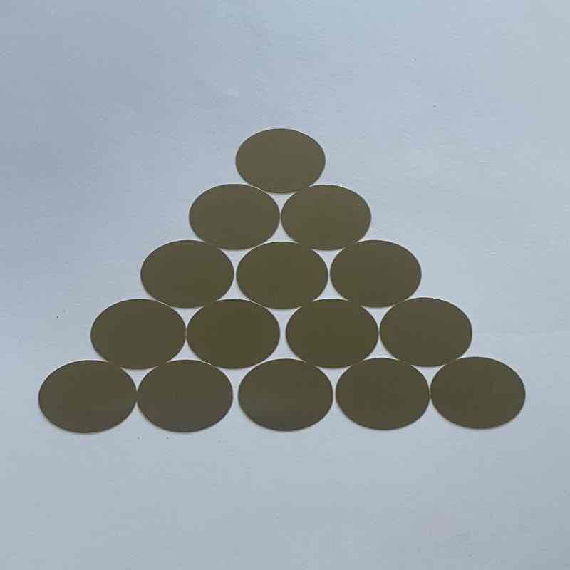 圆形镍片厚度0.15mm直径18mm