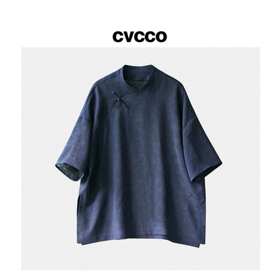 【如瓷】三经绞罗铁木机莨纱香云纱 桑蚕丝宽松T恤上衣CVCCO特