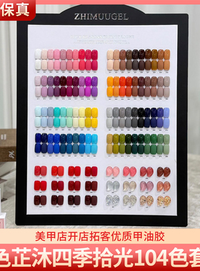 简色104色甲油胶四季流行色备案