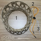 固定斗笠内帽圈碗塑料帽箍帽配件圈手工竹编内圈草帽绳子扎带防风