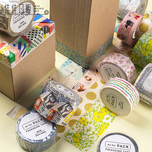 FOR 圆点地图野原边框蕾丝 PACK 用胶带 日本进口和纸胶带 包装
