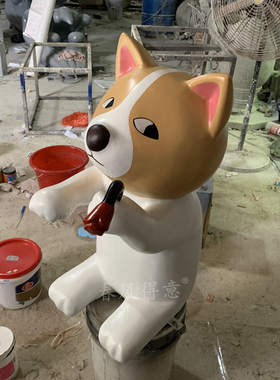 雕塑北欧风格小吃店门口摆件定制