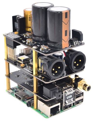 Raspberry Pi HiFi 声卡 xmos ES9028Q2M 平衡输出 X20-XLR