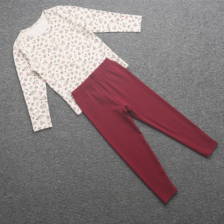 [粒]兰米特卖秋冬季睡衣女小童薄鹿皮绒内衣秋衣秋裤套装352A3287