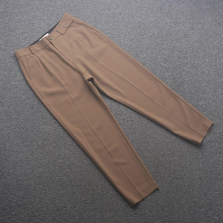 新[芊]兰米春夏新款女装西装裤直筒西裤休闲小个子哈伦烟管裤子