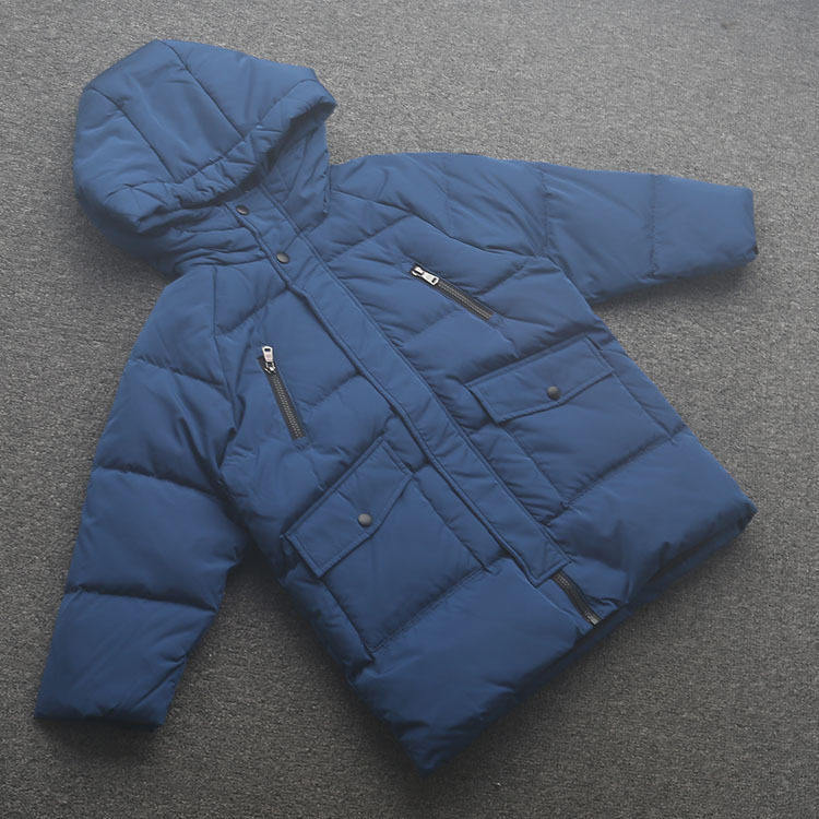 [皇]兰米特卖新款儿童羽绒服男童中长款加厚宝宝洋气中大童冬季