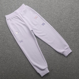 [凯]兰米特卖春秋新款童装女童中大童针织运动长裤时尚洋气可爱