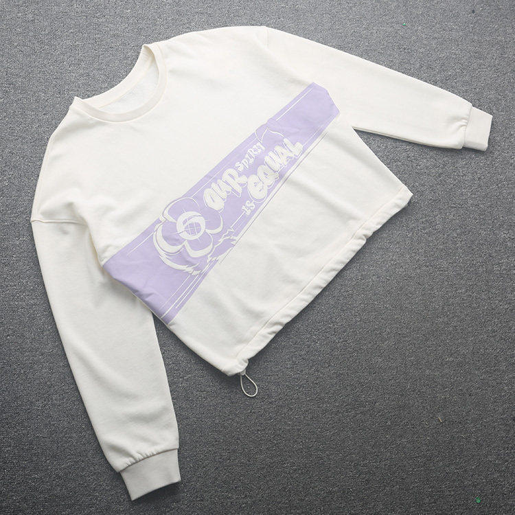 [五]兰米特卖春秋新款女装短款卫衣设计感小众宽松上衣长袖外套