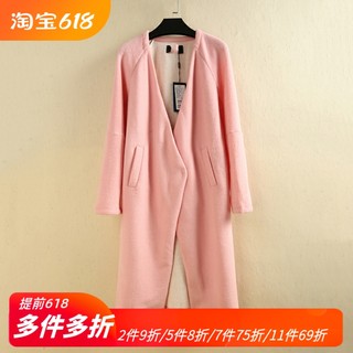 [蒂]兰米特卖春秋正品女时尚中长款毛呢外套欧美呢大衣