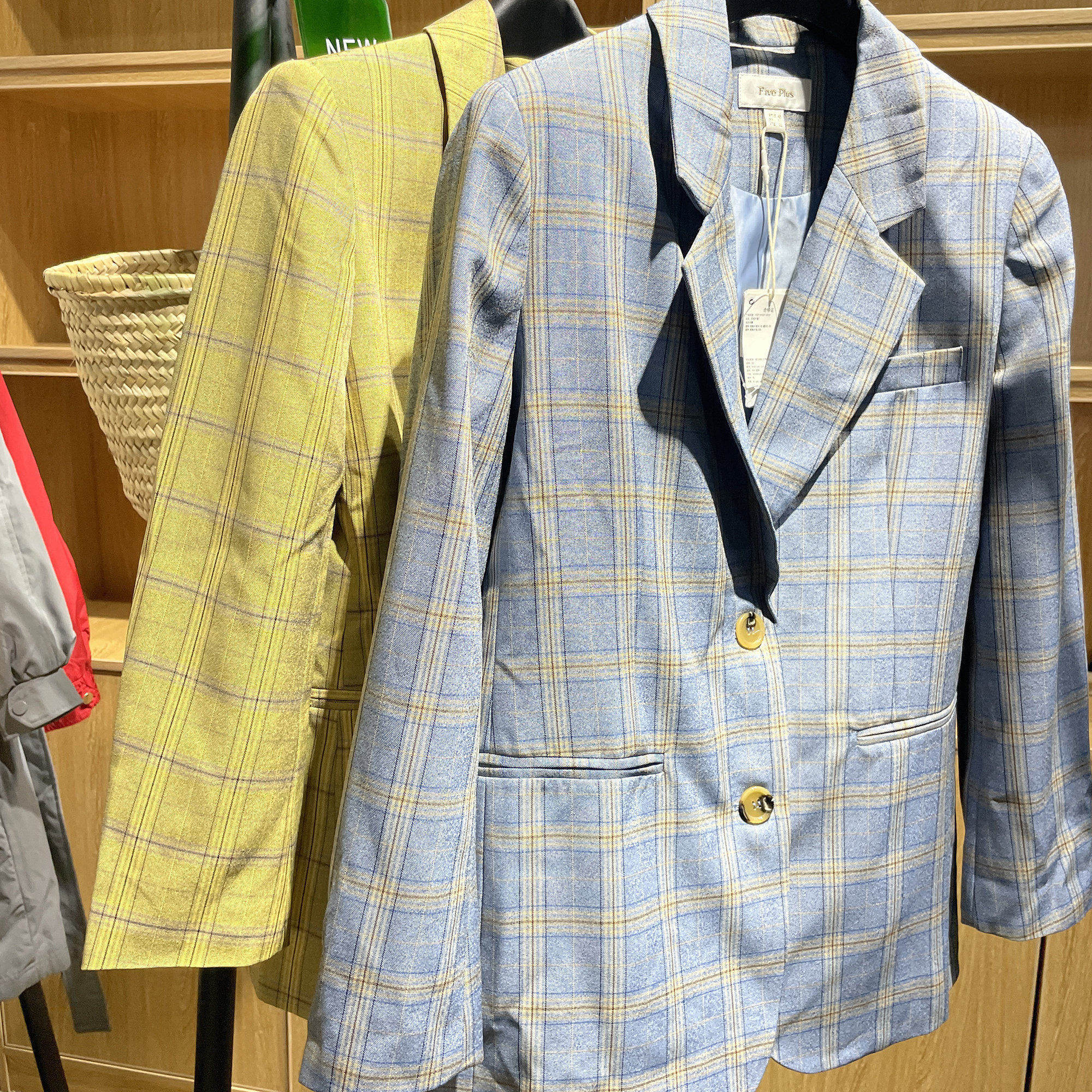 [五]兰米特卖新款秋季女装格子西装女炸街中长款bf风长袖宽松外套