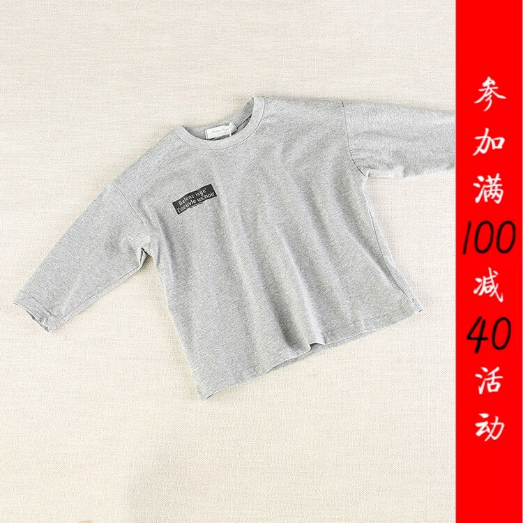 [C]兰米特卖春秋正品新款时尚纯棉童装T恤Y3035