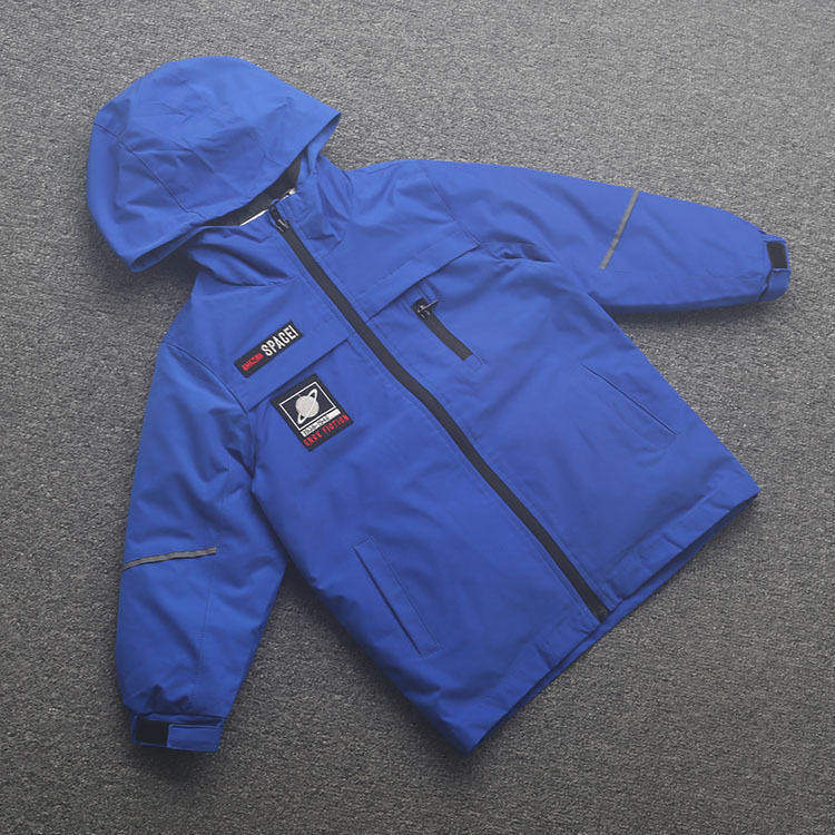 [皇]兰米特卖男儿童外套秋冬男童冲锋衣羽绒服户外两件套保暖冬装