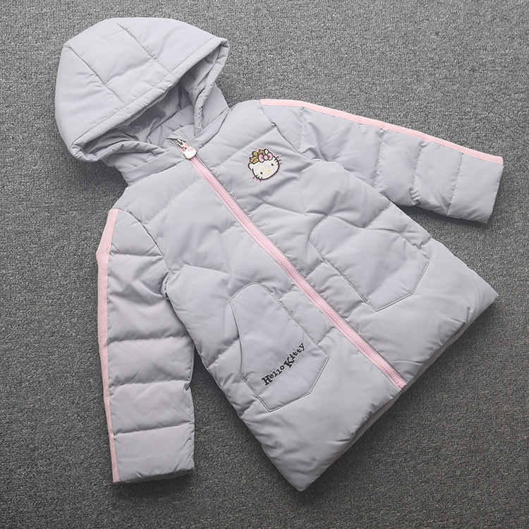 [凯]兰米特卖秋冬新款童装女童中大童中长款羽绒服外套外穿保暖