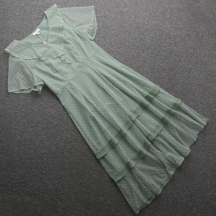 高腰夏季网纱大码显瘦