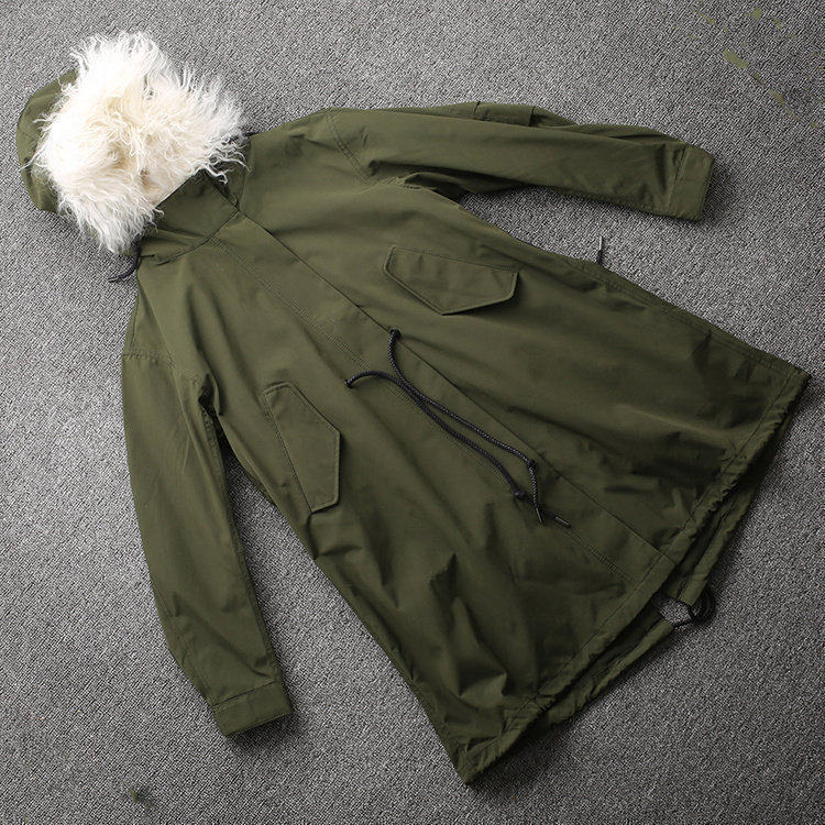 摩兰米特卖冬正品奢华大毛领棉服